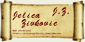 Jelica Živković vizit kartica